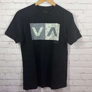 RVCA Men's Short Sleeve Cotton Crew Neck Graphic T-Shirt Size: Small Multicolors